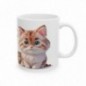 Mug Merci Maitresse Chats mignons - idée cadeau - tasse en céramique originale Maitresse