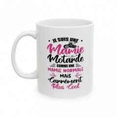 Mug Mamie motarde - Idée cadeau - Tasse en céramique - Humour Sympa Fun