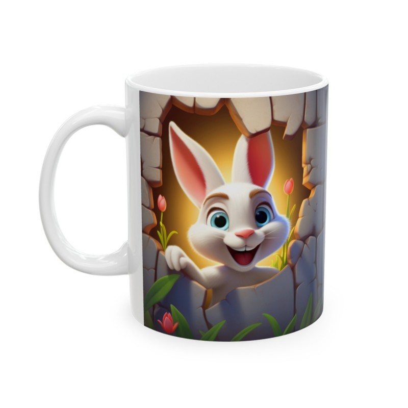 Mug Coloré Lapin - Idée cadeau - Tasse originale en céramique