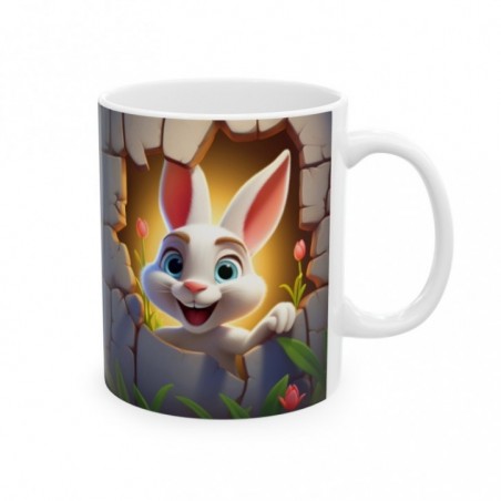 Mug Coloré Lapin - Idée cadeau - Tasse originale en céramique