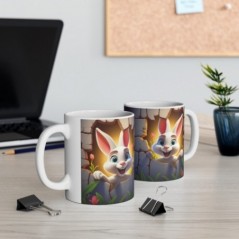 Mug Coloré Lapin - Idée cadeau - Tasse originale en céramique