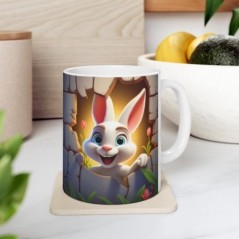 Mug Coloré Lapin - Idée cadeau - Tasse originale en céramique