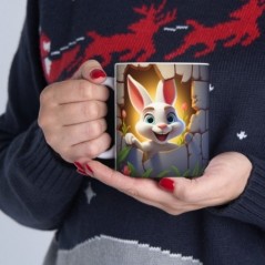 Mug Coloré Lapin - Idée cadeau - Tasse originale en céramique