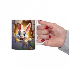 Mug Coloré Lapin - Idée cadeau - Tasse originale en céramique