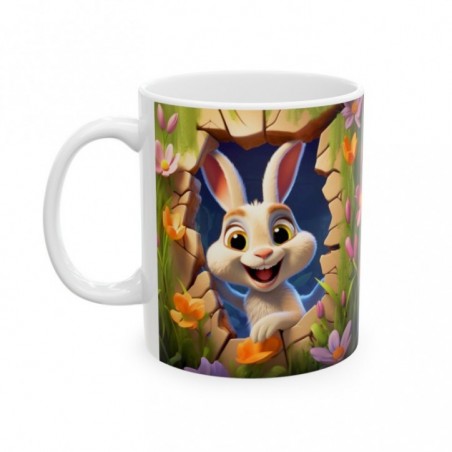 Mug Coloré Lapin Mignon - Idée cadeau - Tasse originale en céramique