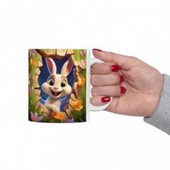 Mug Coloré Lapin Mignon - Idée cadeau - Tasse originale en céramique