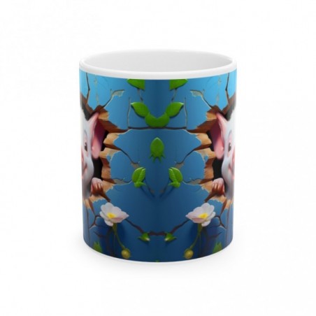 Mug Coloré Cochon - Idée cadeau - Tasse originale en céramique