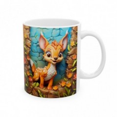 Mug Coloré Renard - Idée cadeau - Tasse originale en céramique