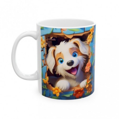 Mug Coloré Chien - Idée cadeau - Tasse originale en céramique