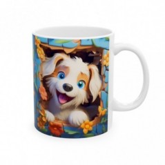 Mug Coloré Chien - Idée cadeau - Tasse originale en céramique