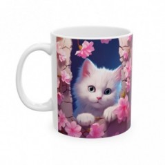 Mug Coloré Chat - Idée cadeau - Tasse originale en céramique