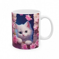 Mug Coloré Chat - Idée cadeau - Tasse originale en céramique