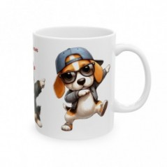 Mug personnalisé personnalisable Dab avec prénom ou petit texte - Idée cadeau - Tasse pour Enfant ou Adulte