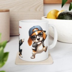 Mug personnalisé personnalisable Dab avec prénom ou petit texte - Idée cadeau - Tasse pour Enfant ou Adulte