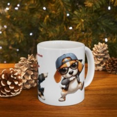 Mug personnalisé personnalisable Dab avec prénom ou petit texte - Idée cadeau - Tasse pour Enfant ou Adulte