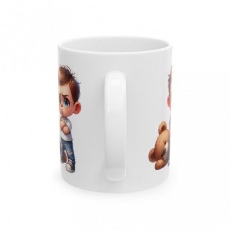 Mug personnalisé personnalisable Enfant Grincheux avec prénom ou petit texte - Idée cadeau - Tasse humour rigolo fun