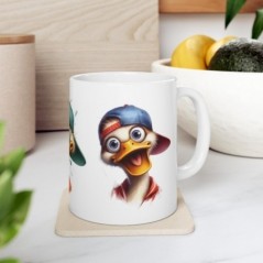 Mug Canard rigolo - Idée cadeau - Tasse en céramique - Humour Sympa Fun