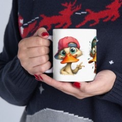 Mug Canard rigolo - Idée cadeau - Tasse en céramique - Humour Sympa Fun