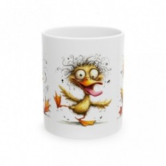 Mug Canard fou fou - Idée cadeau - Tasse en céramique - Humour Sympa Fun