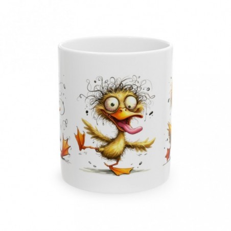 Mug Canard fou fou - Idée cadeau - Tasse en céramique - Humour Sympa Fun