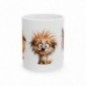 Mug Chien fou fou - Idée cadeau - Tasse en céramique - Humour Sympa Fun