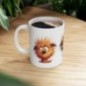 Mug Chien fou fou - Idée cadeau - Tasse en céramique - Humour Sympa Fun