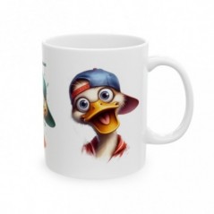 Mug personnalisé personnalisable Canard avec prénom ou petit texte - Idée cadeau - Tasse Humour Rigolo Fun