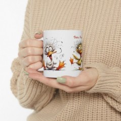 Mug personnalisé personnalisable Canard fou fou avec prénom ou petit texte - Idée cadeau - Tasse Humour Rigolo Fun