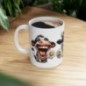 Mug Vache Sourire - Idée cadeau - Tasse en céramique - Humour Sympa Fun