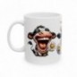 Mug personnalisé personnalisable Vache marrante avec prénom ou petit texte - Idée cadeau - Tasse Humour Rigolo Fun