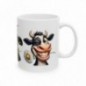 Mug personnalisé personnalisable Vache avec prénom ou petit texte - Idée cadeau - Tasse Humour Rigolo Fun