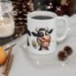 Mug personnalisé personnalisable Vache avec prénom ou petit texte - Idée cadeau - Tasse Humour Rigolo Fun