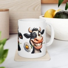 Mug Vache - Idée cadeau - Tasse en céramique - Humour Sympa Fun