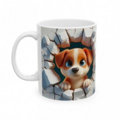 Mug bébé chien - Idée cadeau - Tasse originale en céramique enfant ou adulte