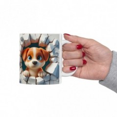 Mug bébé chien - Idée cadeau - Tasse originale en céramique enfant ou adulte