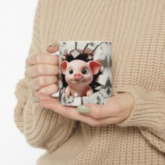 Mug bébé Cochon - Idée cadeau - Tasse originale en céramique enfant ou adulte