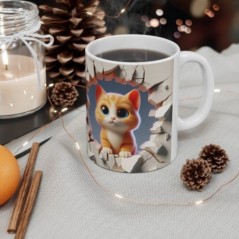 Mug bébé Chat - Idée cadeau - Tasse originale en céramique enfant ou adulte