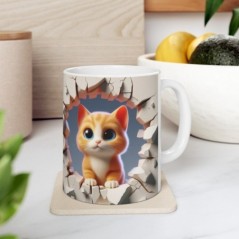 Mug bébé Chat - Idée cadeau - Tasse originale en céramique enfant ou adulte