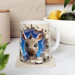 Mug bébé Zèbre - Idée cadeau - Tasse originale en céramique enfant ou adulte