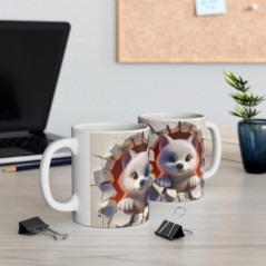 Mug bébé Loup - Idée cadeau - Tasse originale en céramique enfant ou adulte