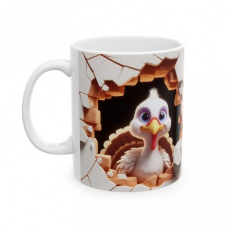 Mug bébé Dinde - Idée cadeau - Tasse originale en céramique enfant ou adulte