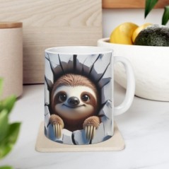 Mug bébé Paresseux - Idée cadeau - Tasse originale en céramique enfant ou adulte