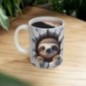 Mug bébé Paresseux - Idée cadeau - Tasse originale en céramique enfant ou adulte