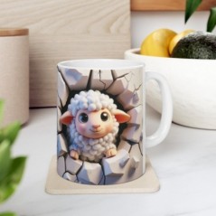 Mug bébé Mouton - Idée cadeau - Tasse originale en céramique enfant ou adulte