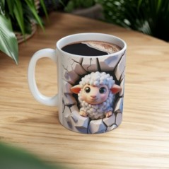 Mug bébé Mouton - Idée cadeau - Tasse originale en céramique enfant ou adulte