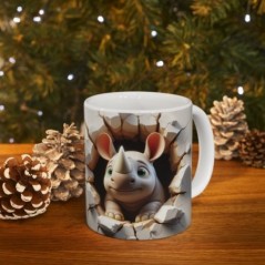 Mug bébé Rhinoceros - Idée cadeau - Tasse originale en céramique enfant ou adulte