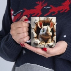 Mug bébé Rhinoceros - Idée cadeau - Tasse originale en céramique enfant ou adulte