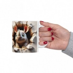 Mug bébé Rhinoceros - Idée cadeau - Tasse originale en céramique enfant ou adulte