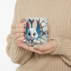 Mug bébé Lapin - Idée cadeau - Tasse originale en céramique enfant ou adulte