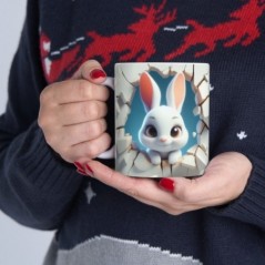 Mug bébé Lapin - Idée cadeau - Tasse originale en céramique enfant ou adulte